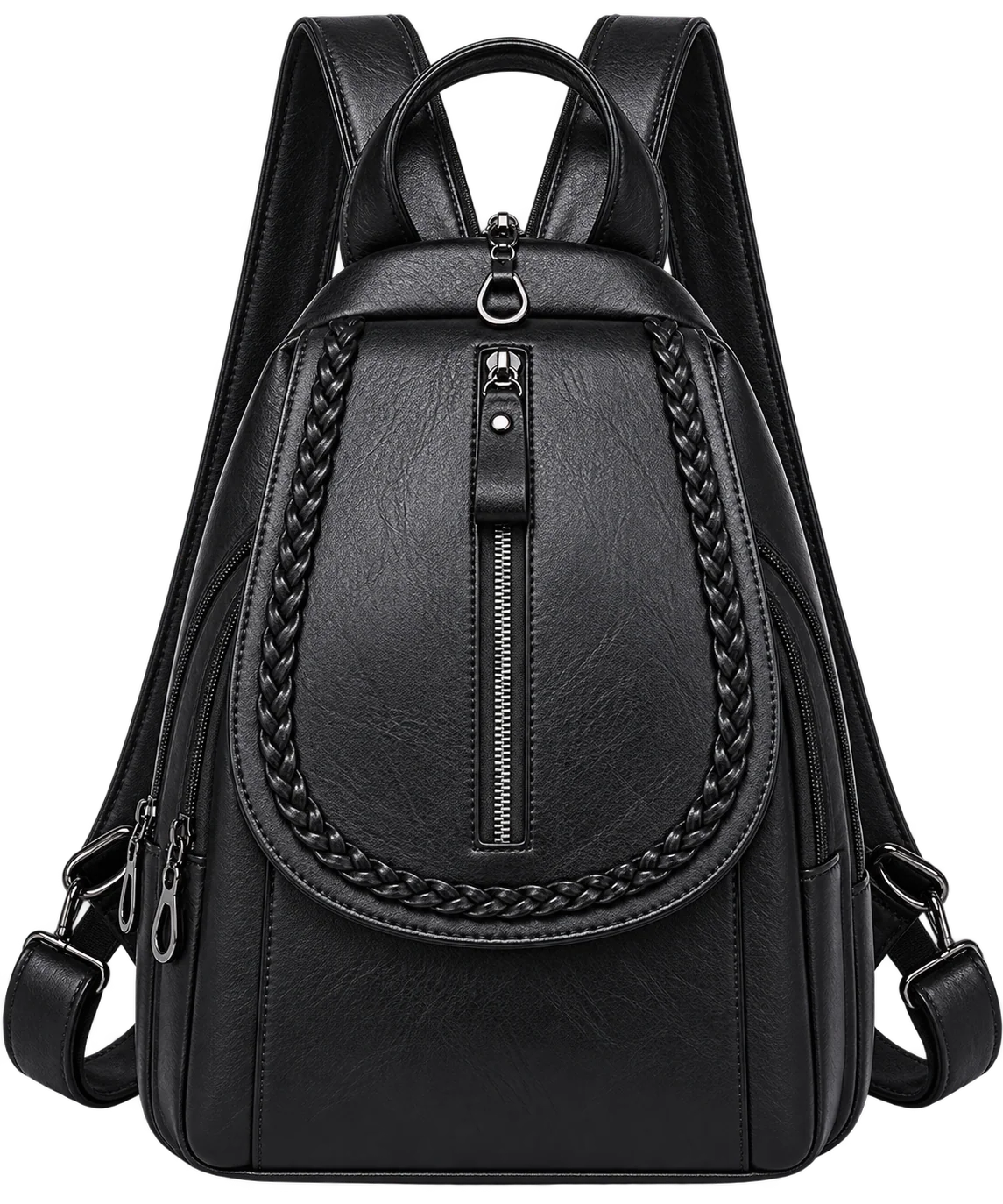Women's Soft Leather Mini Backpack – Stylish Everyday Shoulder Bag