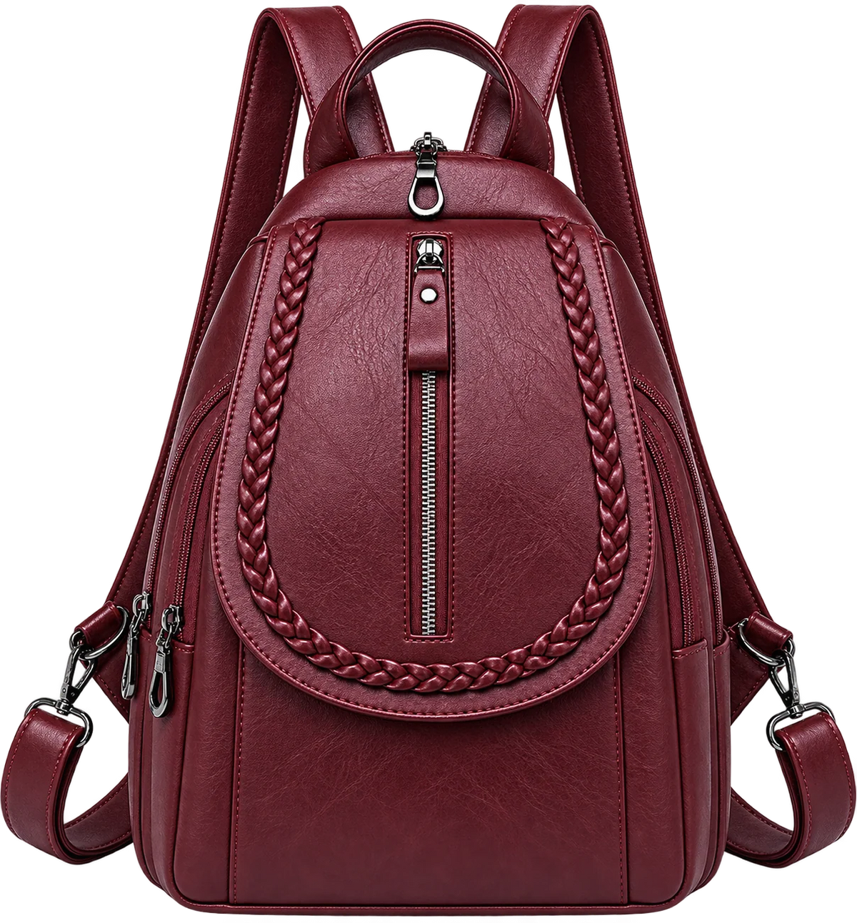 Women's Soft Leather Mini Backpack – Stylish Everyday Shoulder Bag