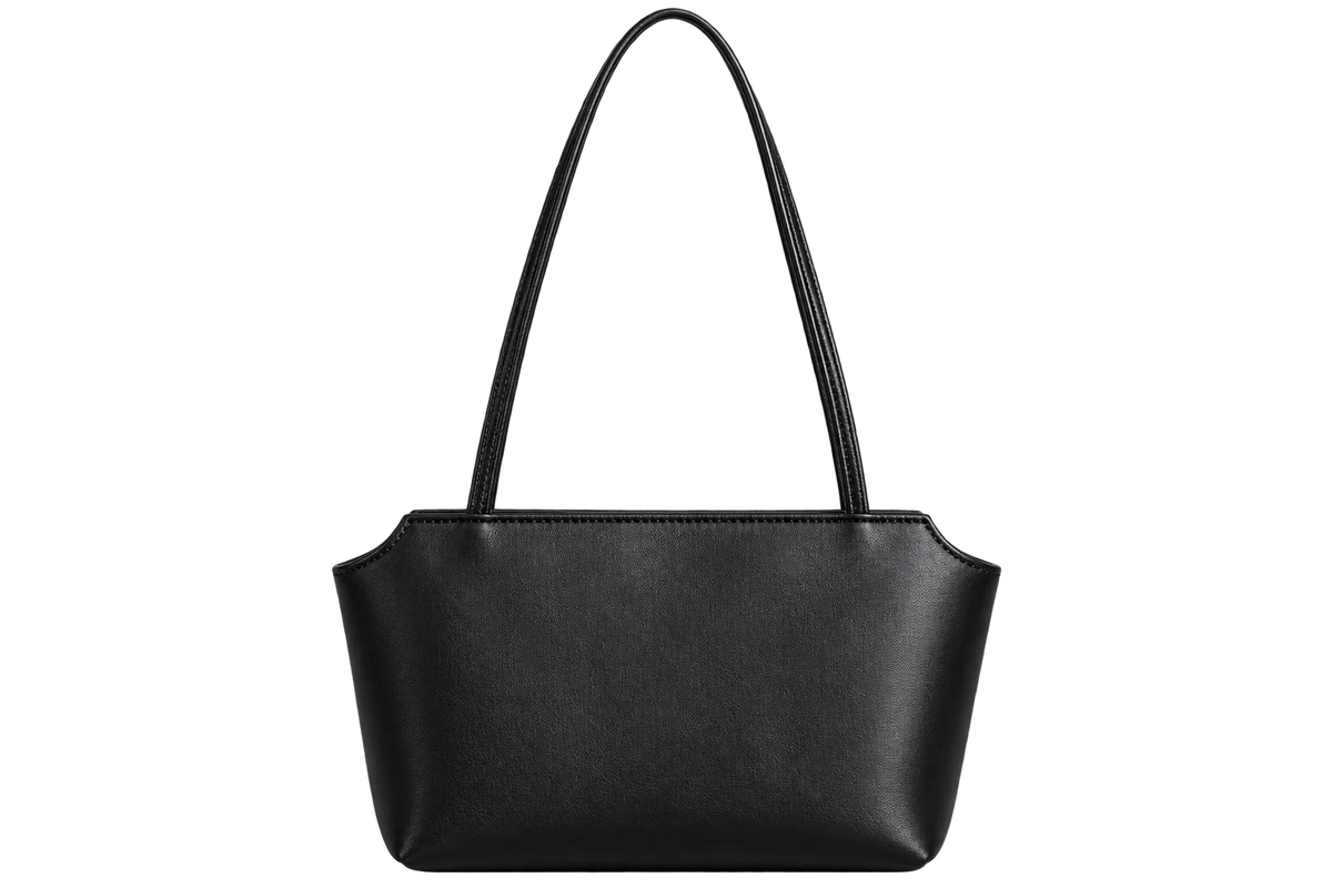 Women’s Genuine Leather Top-Handle Shoulder Bag – Elegant Lambskin Lined Handbag
